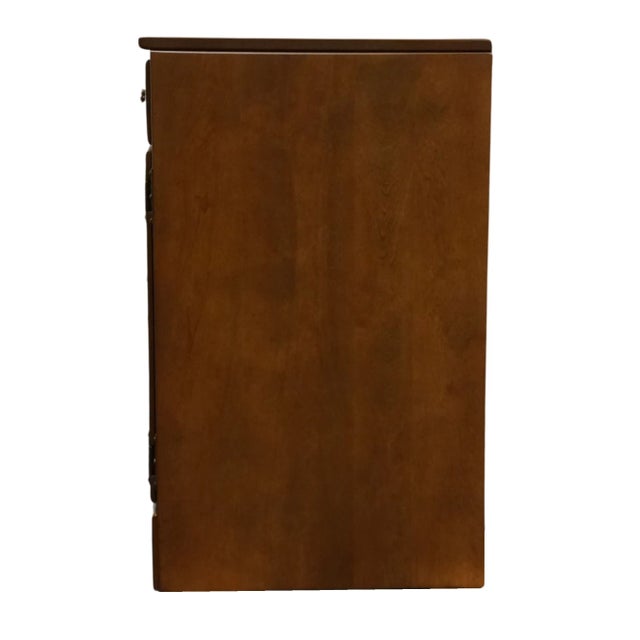 Ethan Allen Heirloom Nutmeg Maple Colonial Early American 60" Triple Door Dresser W. Shutter Doors For Sale - Image 10 of 12