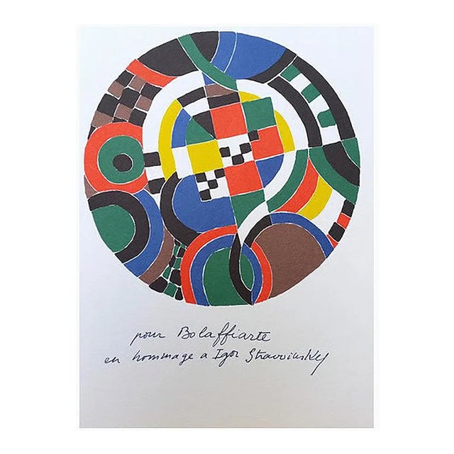 Euterpe, Hommage Ã Igor Stravinsky Photolithograph Reprint by Sonia Delaunay For Sale