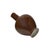 1980s 6" Chinese Clay Ceramic Coffee Brown Globular Shape Vessel Small Vase For Sale - Image 5 of 7