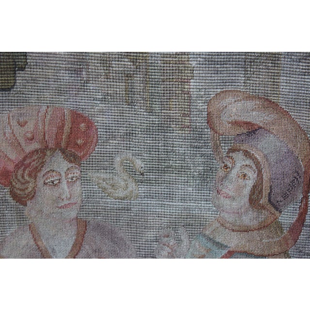 19th Century Antique German Needlepoint Tapestry Chairish