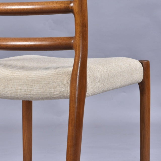 6 Original j.l. Møller Model 85 Danish Teak Ladderback Dining Chairs For Sale - Image 13 of 17