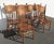Set of Six Vintage Oak Pressback Dining Room Chairs ~ French Country 2of 2 For Sale - Image 4 of 12
