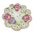 Vintage Floral Bone China Gold Rim Handle Hand Painted Candy Nut Dish For Sale