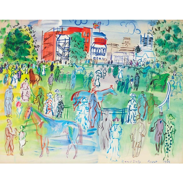 Raoul Dufy Paddock Et Turfistes a Ascot Giclee LTD Edition For Sale