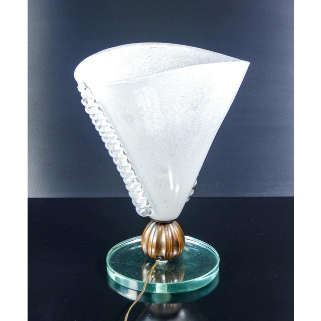 Blown Glass Table Lamp from Barovier, 1930s For Sale - Image 4 of 18