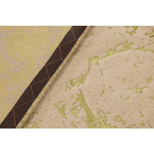 Beige Rug & Kilim’s Modern Classics Rug in Beige & Green With Abstract Patterns For Sale - Image 8 of 8