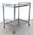 Mid-Century Italian Chrome and Glass Two Tier Rolling Bar Cart, 1970s For Sale - Image 6 of 17