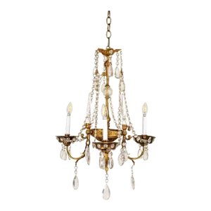 Vintage French Louis XV Style Crystal Chandelier in the Manner of Maison Jansen