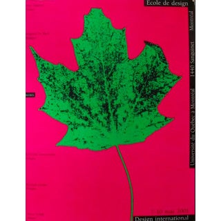 2001 Original Design International Poster, Leaf - Alfred Halasa For Sale