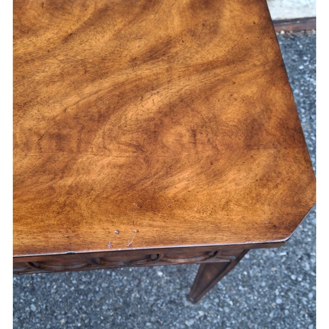 Theodore Alexander Georgian Style Fruitwood Single Drawer Side Table For Sale - Image 15 of 16