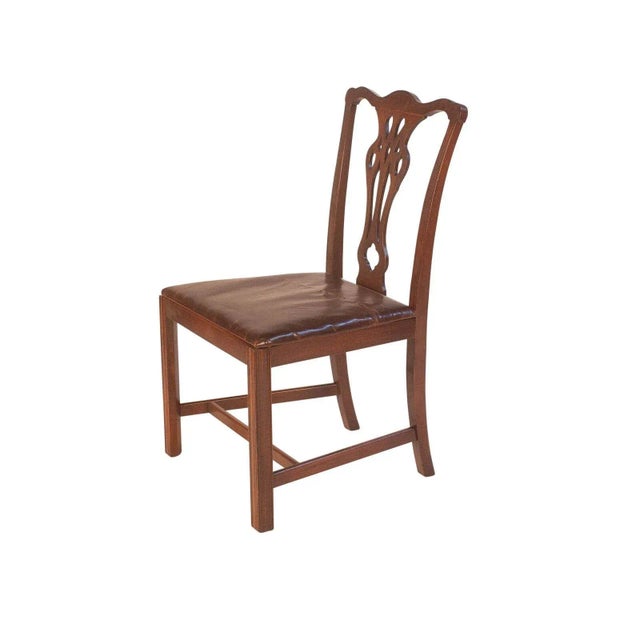 Set of 8 Chippendale Style Dining Chairs England C.1900 For Sale In San Francisco - Image 6 of 11