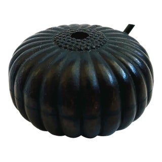 Vintage Japanese Cast Iron Gourd Suiteki Water Dropper For Sale