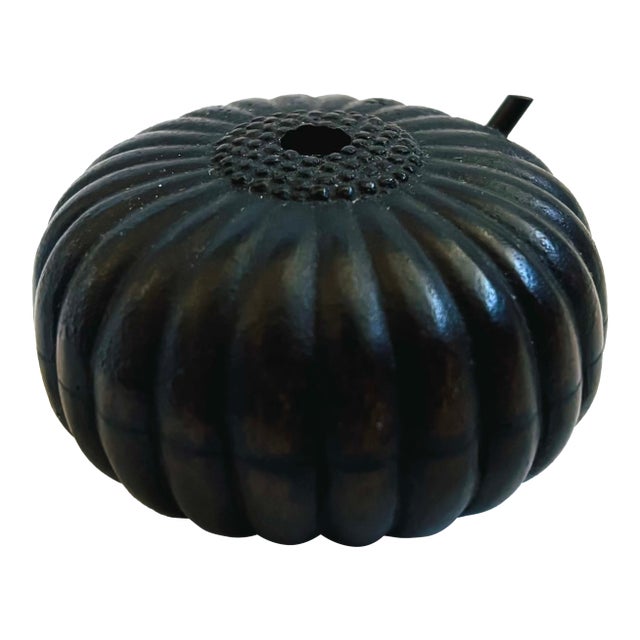 Vintage Japanese Cast Iron Gourd Suiteki Water Dropper For Sale