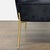 New Pacific Direct Arianna Black Velvet & Gold Accent Chair For Sale In San Francisco - Image 6 of 10
