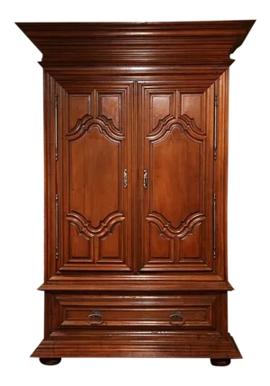 18th C. French Louis XIII Walnut Armoire