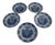 Early 19th Century Delft Blue & White Plate 10" - Set of 5 For Sale