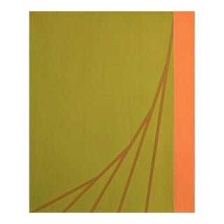 "Pilgrimage" Contemporary Minimalist Geometric Oil Painting by Shyun Song For Sale