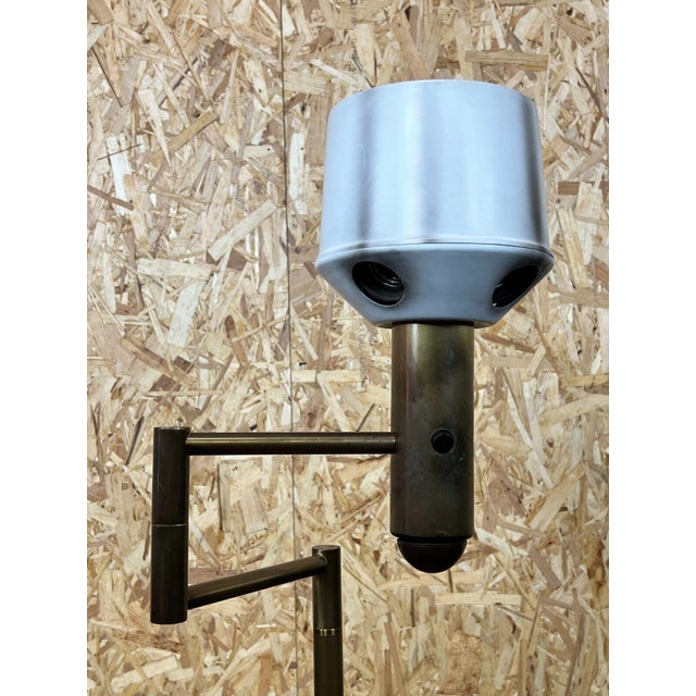 Metal Space Age Brass Swivel Table Lamp, 1960s For Sale - Image 7 of 18