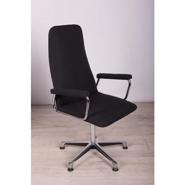 Black Conference Swivel Armchairs from Johanson Design, 1990s, Set of 8 For Sale - Image 8 of 18