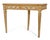 French Italian Painted Giltwood Marble-Top Console / Entry Table Italian, Early to Mid- For Sale - Image 3 of 11