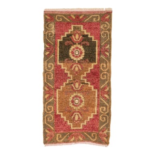 Vintage Mini Turkish Rug For Sale