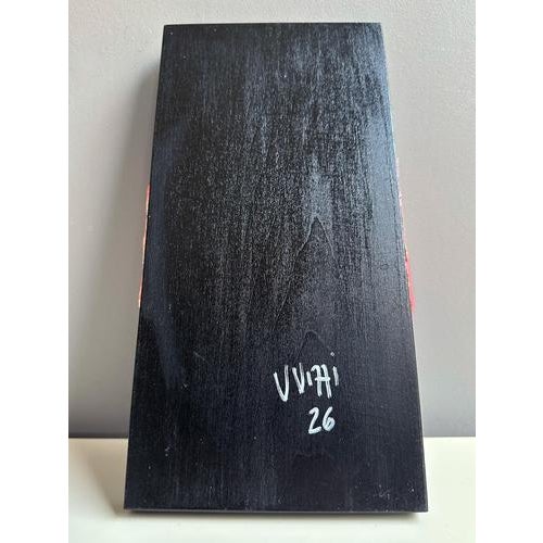 Black Vera Vizzi, Pink Modular Domino Wall Sculpture with Blue Sprinkles, 2026, Foam Clay on Black Wood For Sale - Image 8 of 9