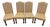 Vintage Traditional Farmhouse Style Upholstered Dining Chairs - Set of 4 For Sale