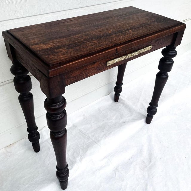 1920s Antique Table in Oak, 1890s For Sale - Image 5 of 18