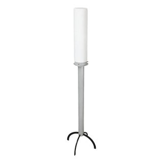 Vintage Floor Lamp in Glass and Metal, 1980s For Sale