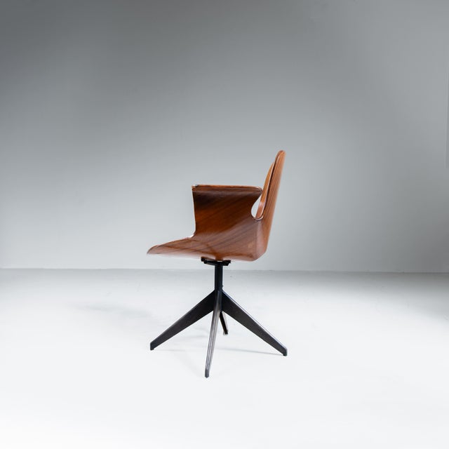 Brown Medea Chair by Vittorio Nobili for Fratelli Tagliabue, 1956 For Sale - Image 8 of 12