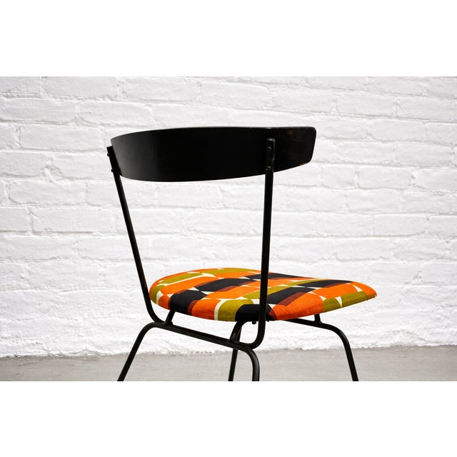 Black Authentic Mid-Century Modern Side Chair by Clifford Pascoe – Ebonized Wood & Vintage 1960s Upholstery For Sale - Image 8 of 8