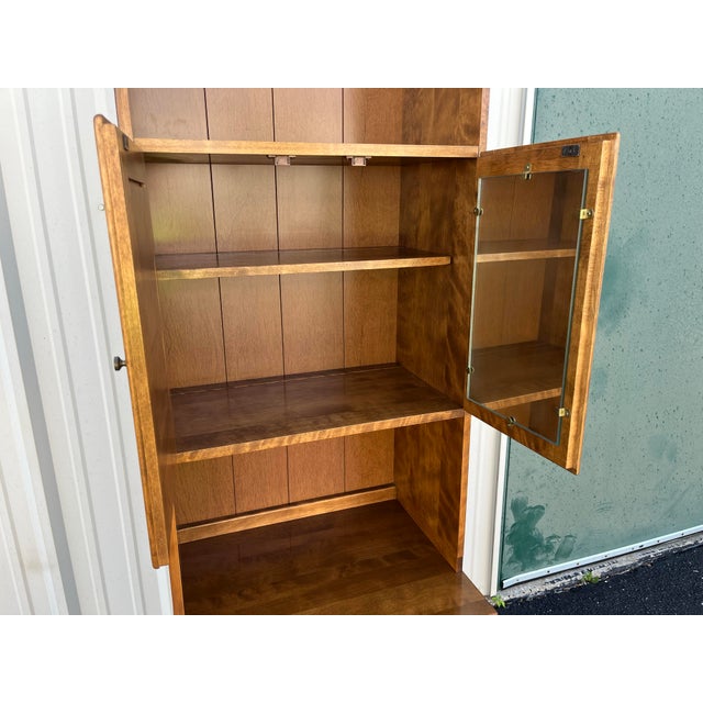 1980s Ethan Allen Maple and Birch Cabinet For Sale - Image 9 of 12