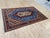 Sky Blue Kazak Medallion Handmade Wool Rug 5x8 For Sale - Image 4 of 10