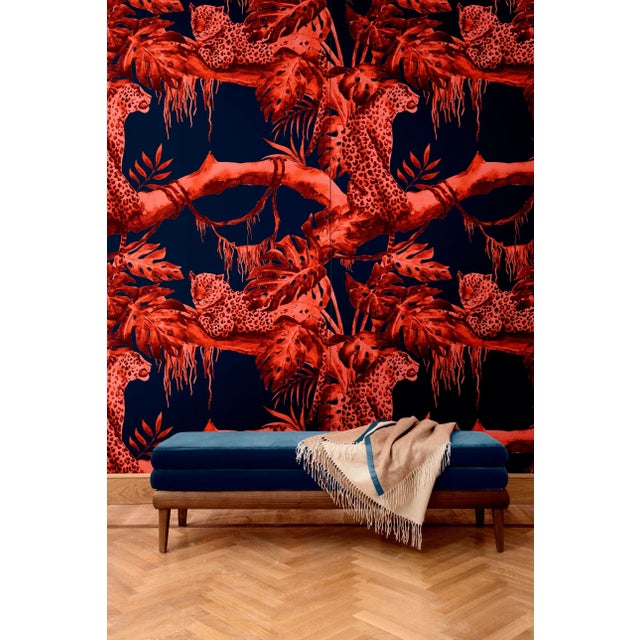 This decorative fabric comes in the form of a boiserie over a wooden honeycomb panel measuring 135 cm by 200 cm tall. The...