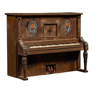 Vintage Figural Brass Piano Sound and Light Stage Prop For Sale