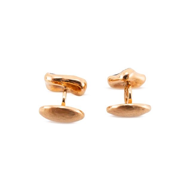 Early 21st Century Men’s Jorge Adeler 18k Rose Gold Meteorite Nugget Cufflinks, A Pair For Sale - Image 5 of 8