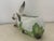 1980s Large Italian Ceramic Rabbit With Cabbage Planter Cachepot For Sale - Image 9 of 10