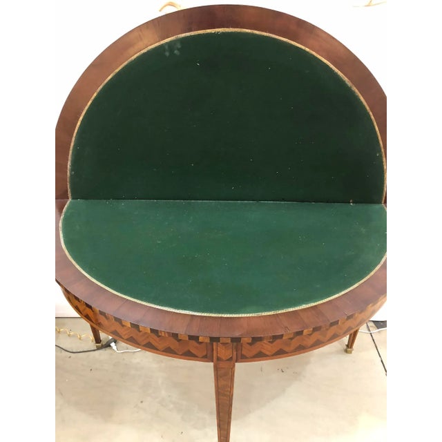 Brown 18th C English Hepplewhite Card Table For Sale - Image 8 of 10