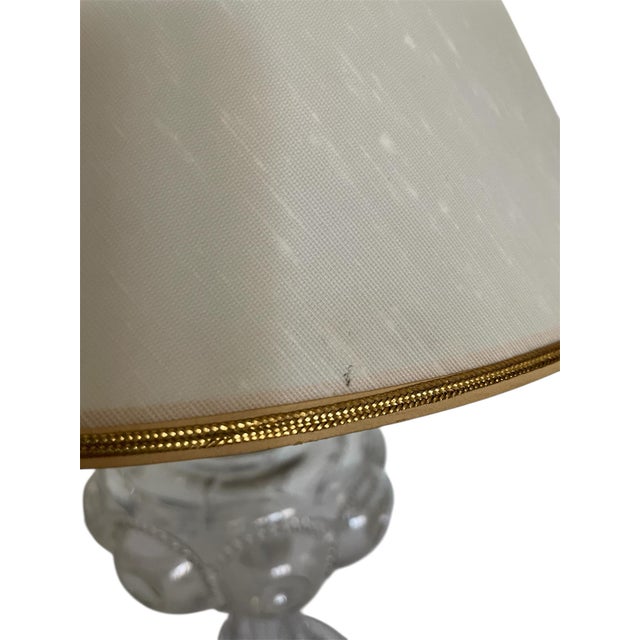 Vintage 1950s Glass Lantern For Sale - Image 4 of 7