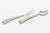 These lovely hand hammered silver-plate salad servers or serving pieces have an elongated loop in the back. They have a...