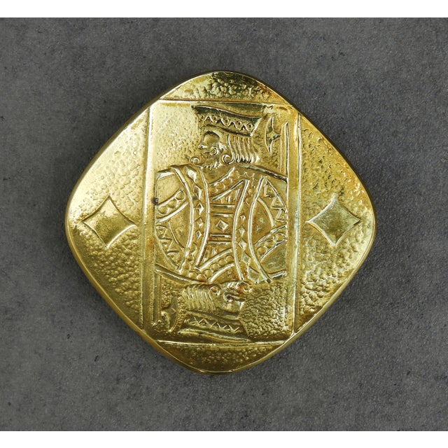 Art Deco Bronze King Playing Card Trays by Max Le Verrier, 1930s, Set of 4 For Sale - Image 6 of 11