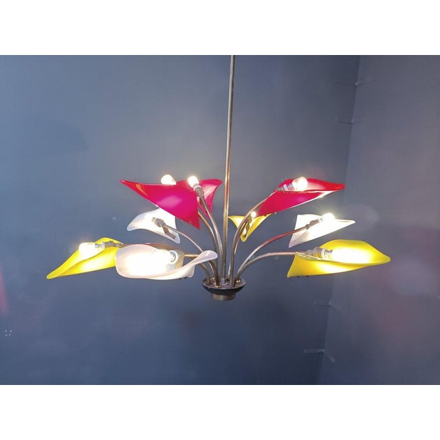 Vintage Italian Chandelier, 1960s For Sale - Image 6 of 14
