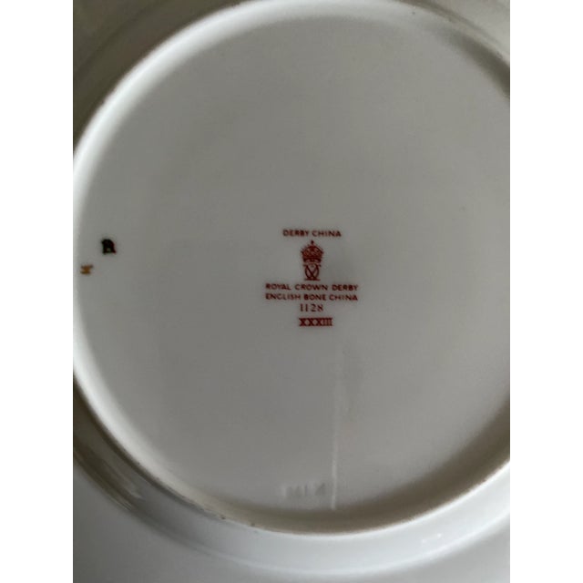 Royal Crown Derby Porcelain Vintage Royal Crown Derby Old Imari Salad/Dessert Plate For Sale - Image 4 of 5