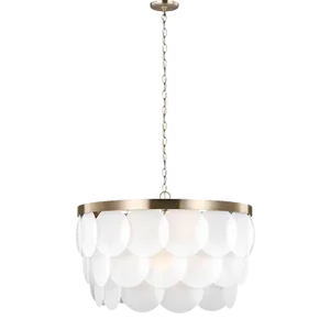 Sean Lavin By Visual Comfort Studio Mellita 8-Light Pendant in Satin Brass