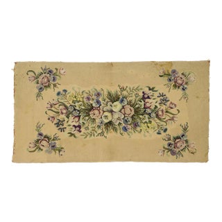 Antique American Hooked Rug With French Aubusson Style - 03'02 X 06'03 For Sale