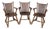 3 Vintage Old Hickory Arts & Crafts Mission Rustic Oak Lodge Paddle Arm Chairs For Sale