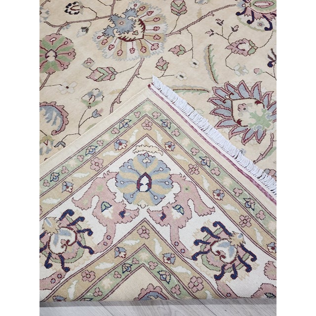 1980s Afghan Oushak Wool Rug 8’4” X 11’2” For Sale - Image 5 of 5