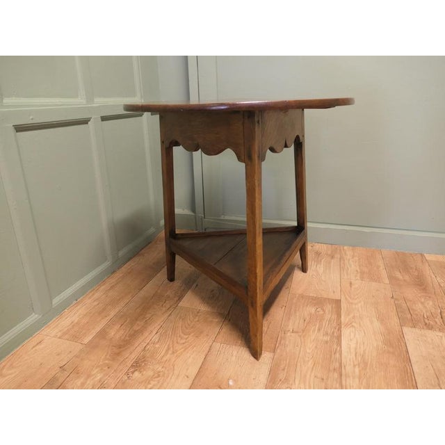 Georgian English Oak Cricket Table, 1800 For Sale - Image 6 of 7