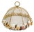 Late 20th Century Artisanal Seashell-Embellished Mesh Food Cover Dome With Twisted Rope Finial For Sale