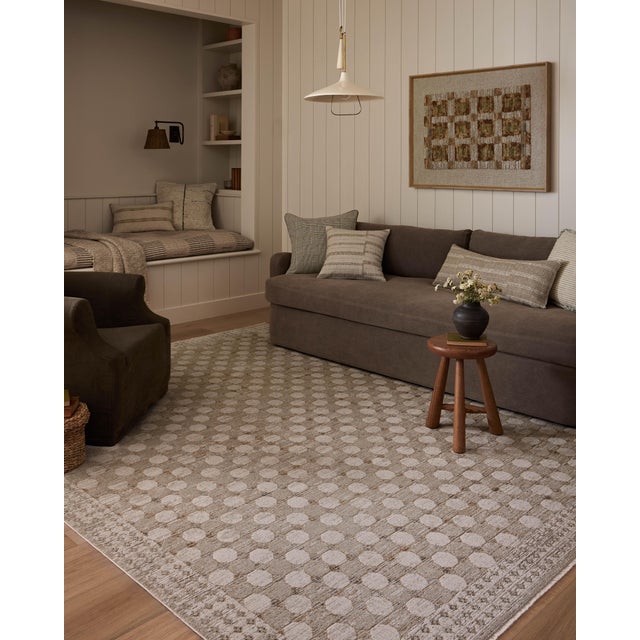 The Cali Collection by Amber Lewis x Loloi is a light-toned area rug with a casual geometric pattern that lends a neutral...
